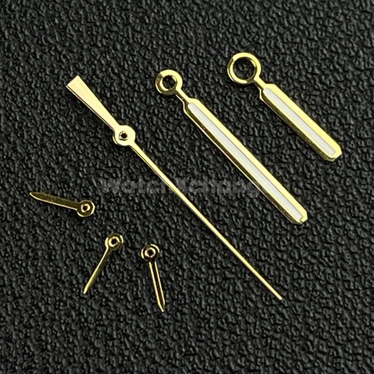 Gold Watch Hands Green Luminous 6 Watch Hands for Japan VK63 Movement