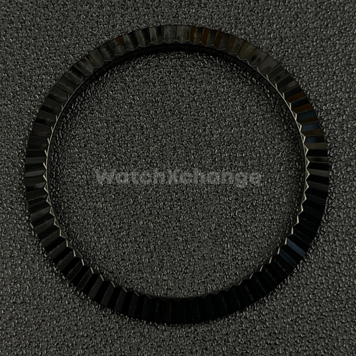 Black Fluted Polished Stainless Steel Watch Bezel Insert Ring 36mm 39mm