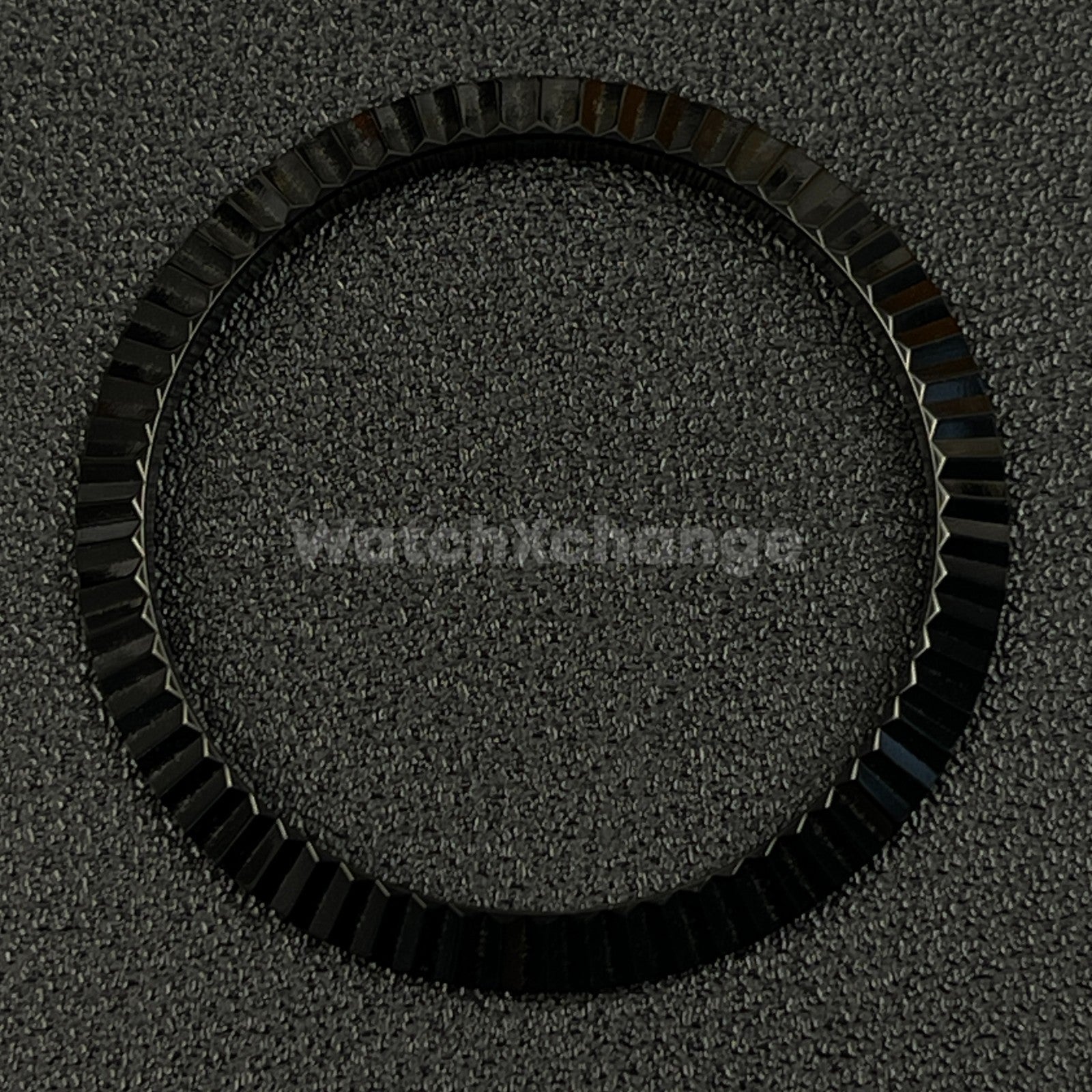 Black Fluted Polished Stainless Steel Watch Bezel Insert Ring 36mm 39mm