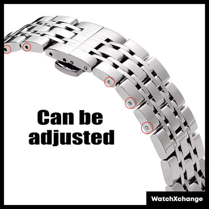 19/20mm Stainless Steel Watch Band Strap For Tissot 1853 T41 Bracelet Silver