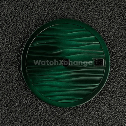 28.5mm Green Wave Texture Watch Dial Face for SEIKO NH35 NH36 Movements Parts
