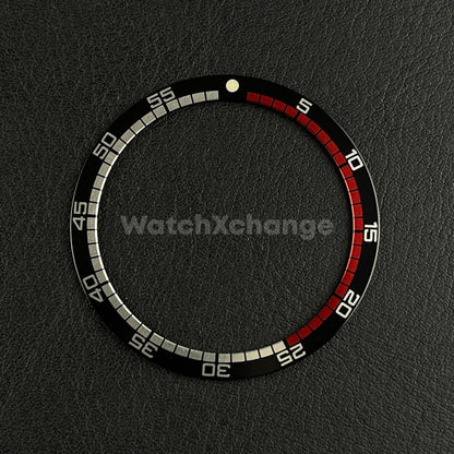 Black 38mm Flat Aluminium Bezel Insert For Diver Watch Seiko Mod SKX SRPD