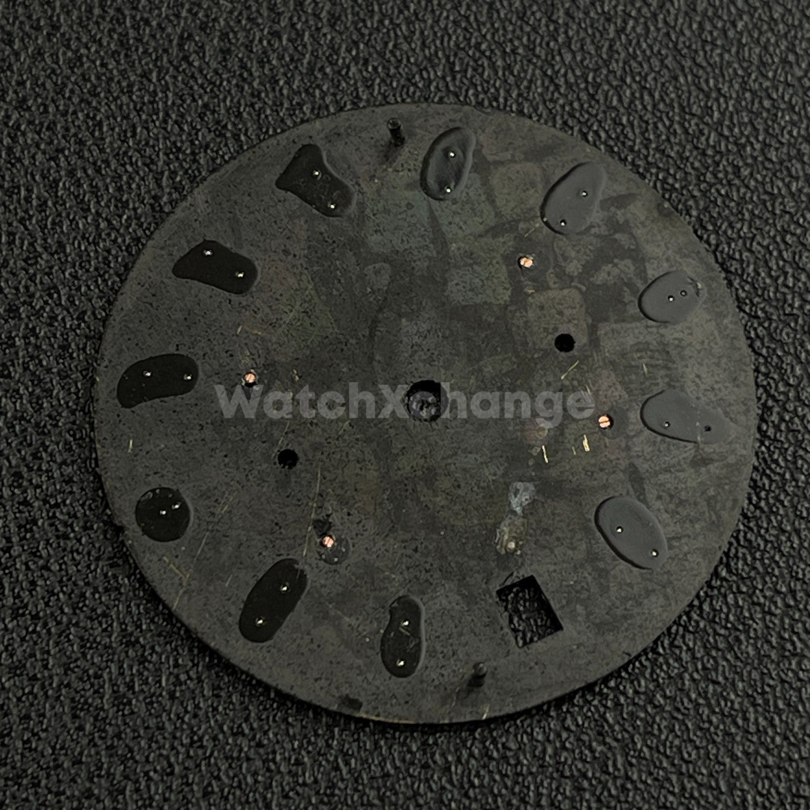 Black 31.5mm Modified Watch Dial Accessory for VK64 Quartz Movement