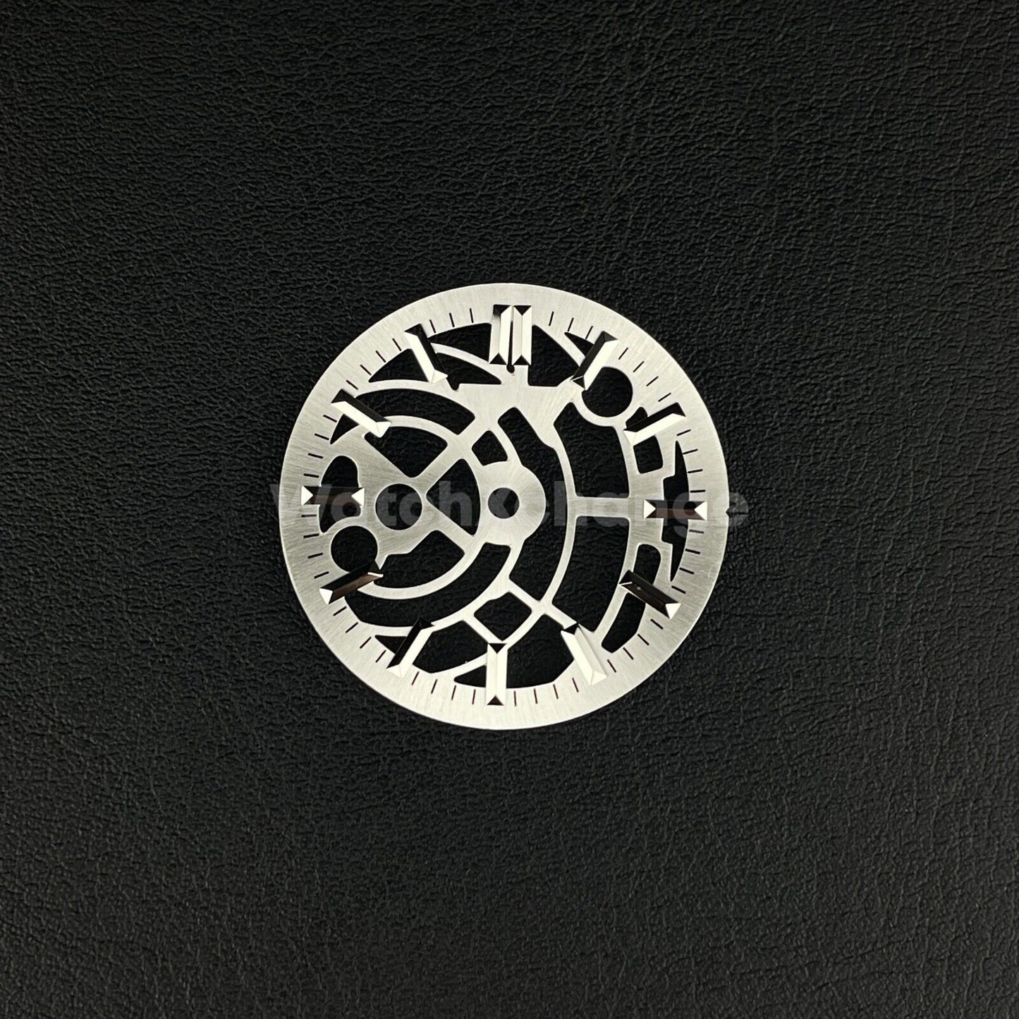 Silver 29mm Skeleton Dial Face Fit For NH35 NH36 NH70 NH72 Movement Watch Part