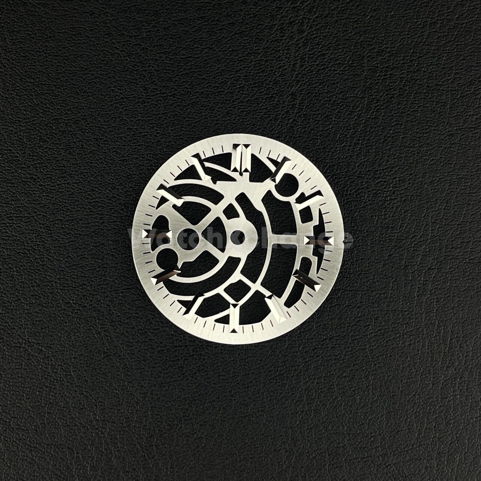 Silver 29mm Skeleton Dial Face Fit For NH35 NH36 NH70 NH72 Movement Watch Part