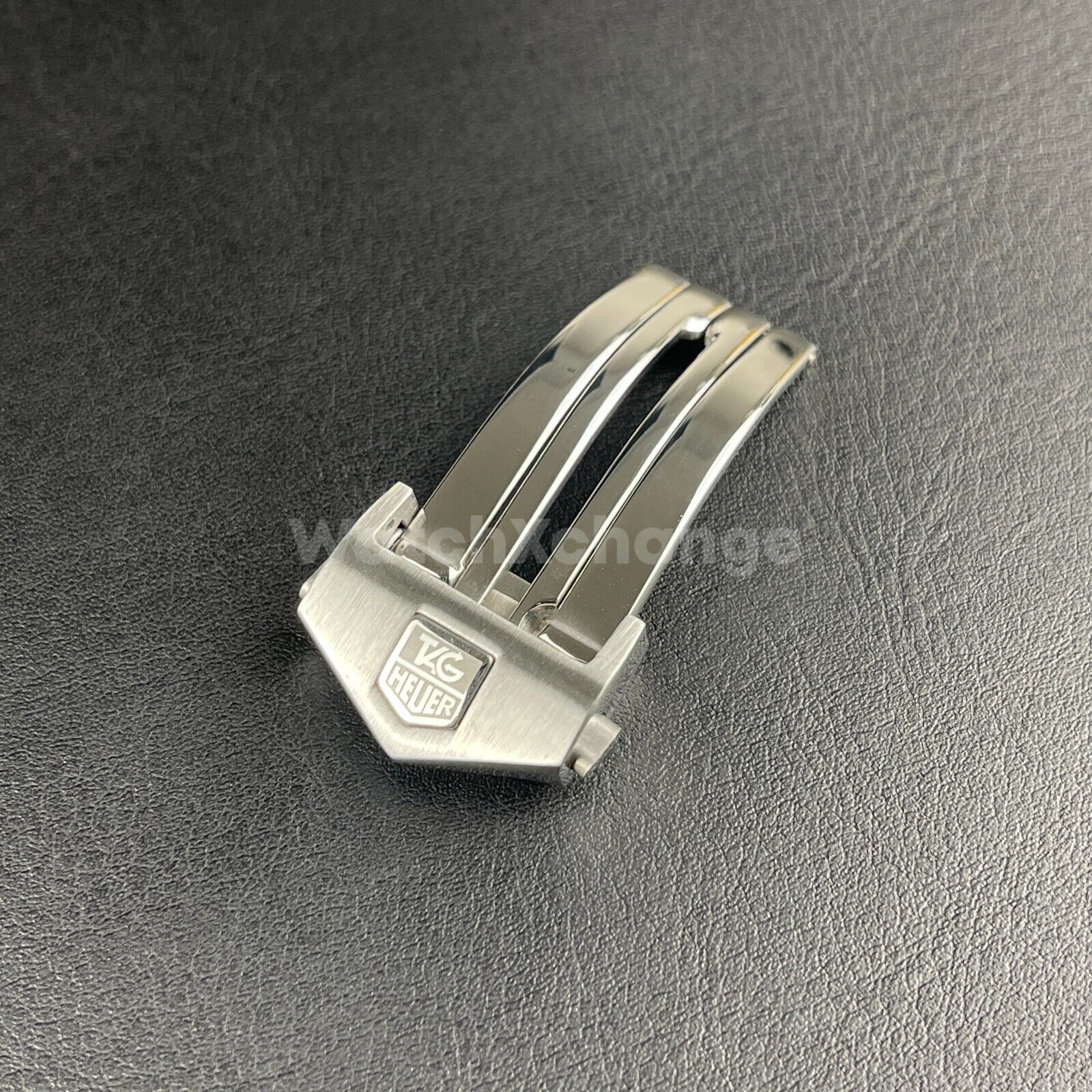 TAG Heuer 18mm 20mm Stainless Steel Watch Buckle Double Button Clasp Silver