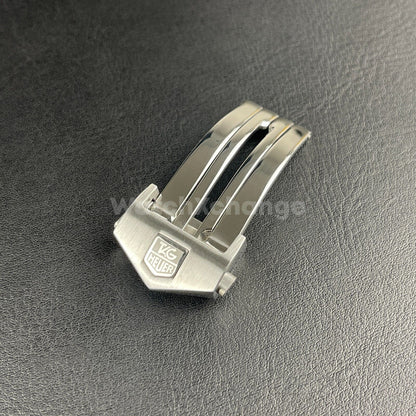 TAG Heuer 18mm 20mm Stainless Steel Watch Buckle Double Button Clasp Silver