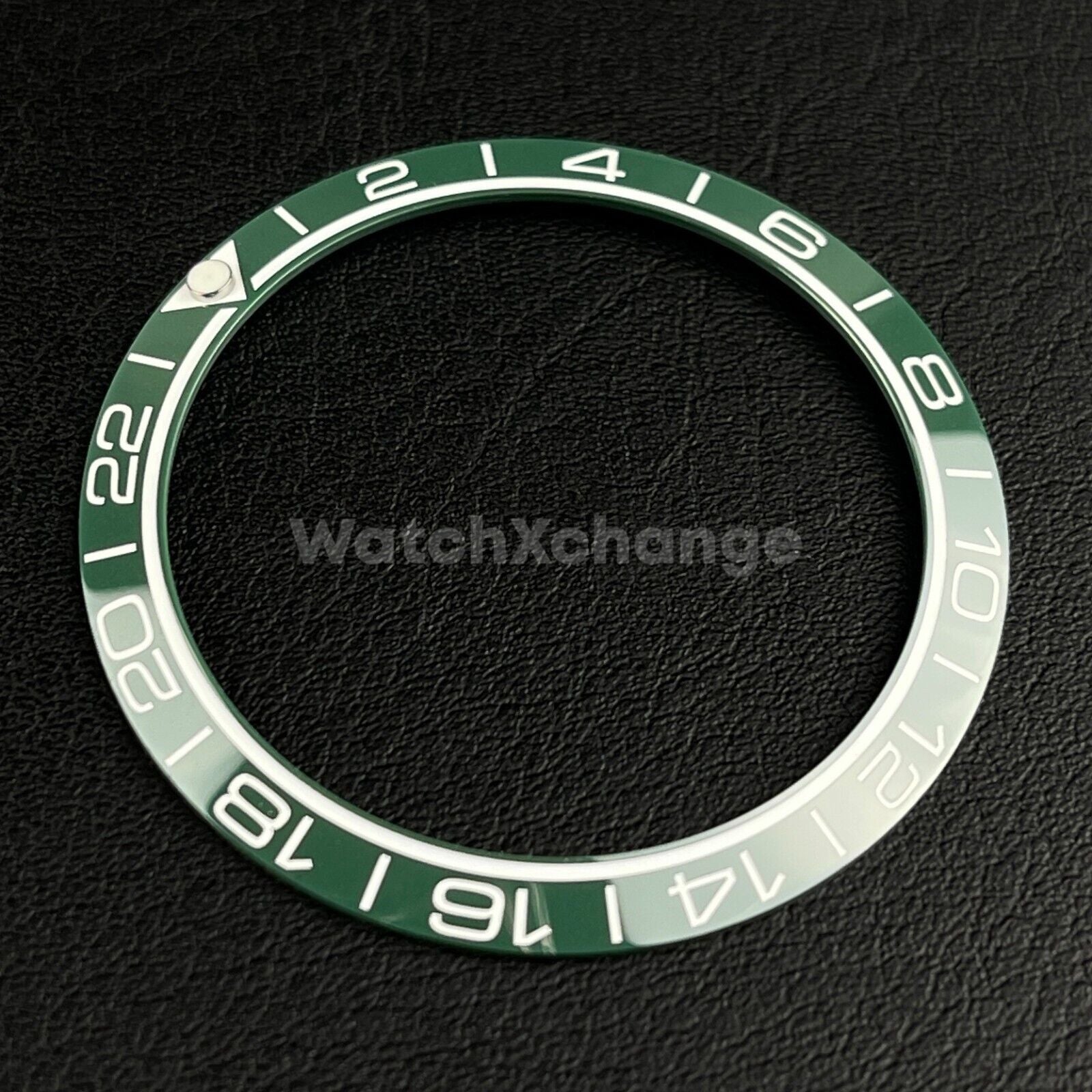 Green Ceramic Bezel Insert 38mm GMT For Rolex Seiko SKX007 SKX009 SRPD Sloped