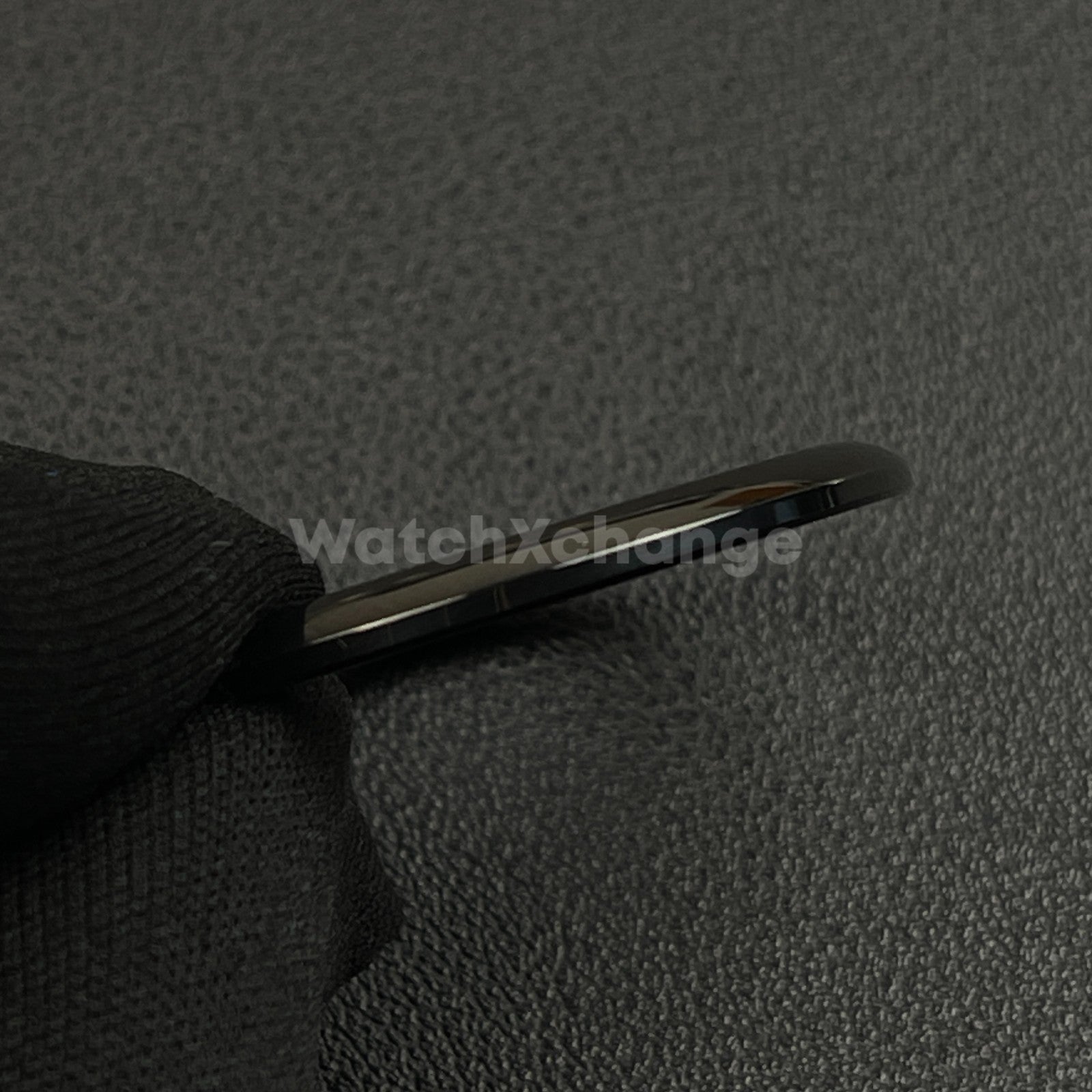 Black Curved Polished Stainless Steel Watch Bezel Insert Ring 36mm 39mm