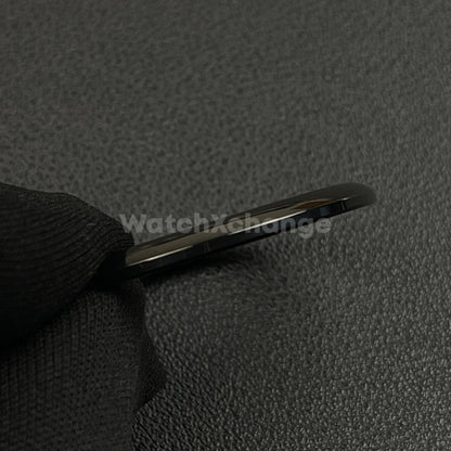 Black Curved Polished Stainless Steel Watch Bezel Insert Ring 36mm 39mm