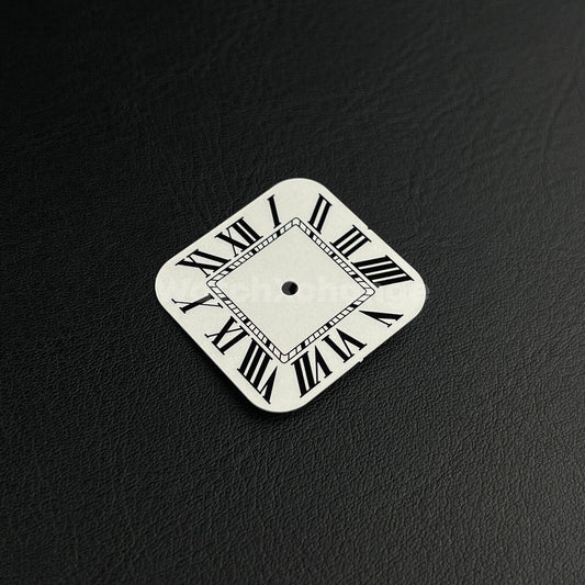 27mm White Square Watch Dial for NH35/NH36 Automatic Movement