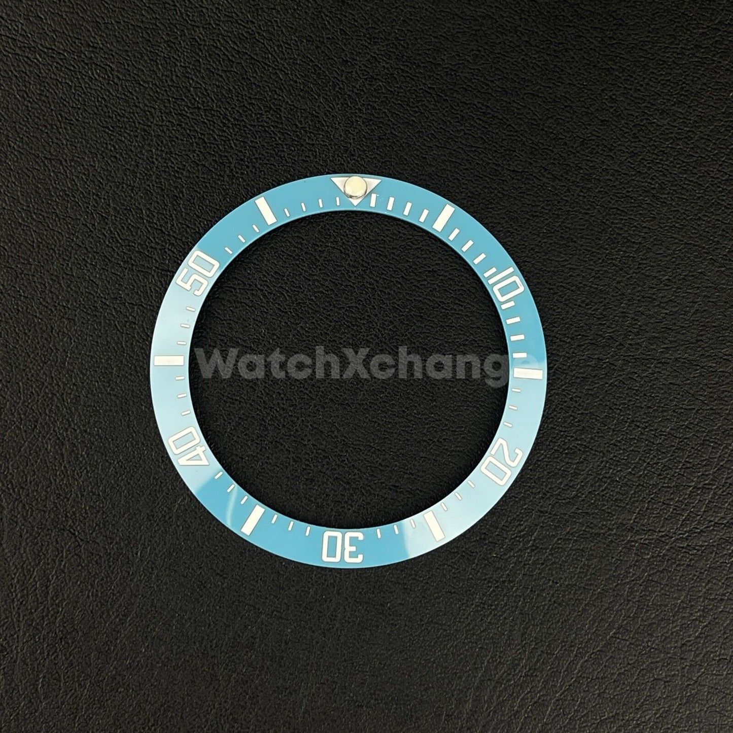 38mm Ceramic Bezel insert Light Sky Blue & White For Rolex Seiko SKX SRPD