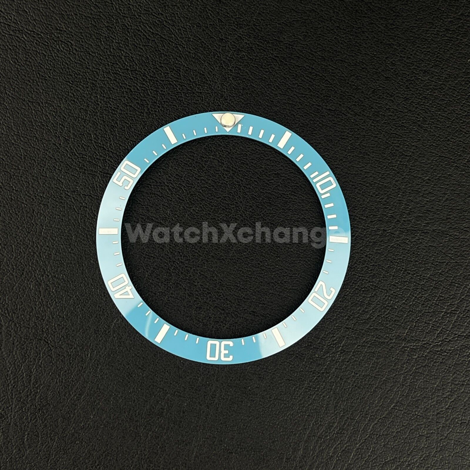 38mm Ceramic Bezel insert Light Sky Blue & White For Rolex Seiko SKX SRPD