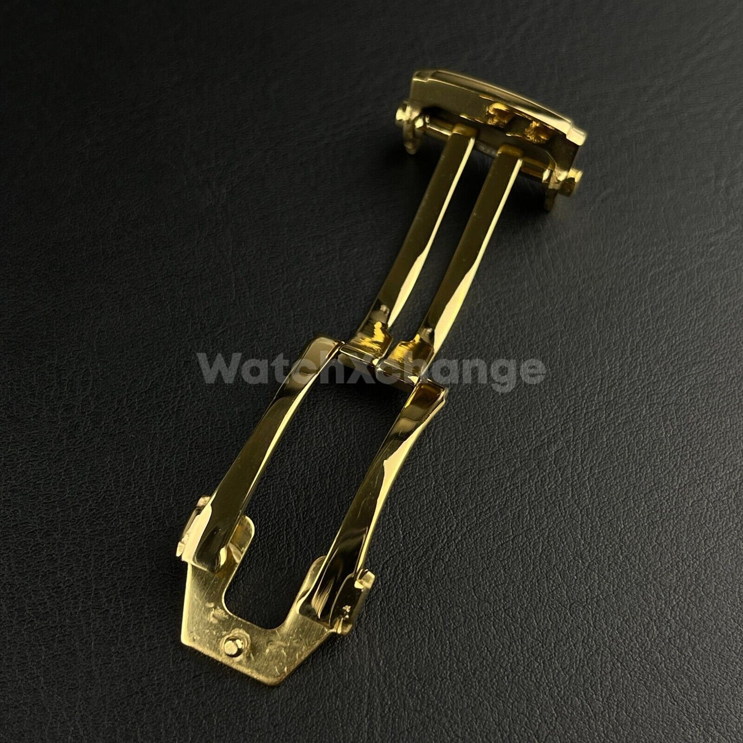 18mm Gold Folding Deployment Clasp Buckle For Maurice Lacroix Watches