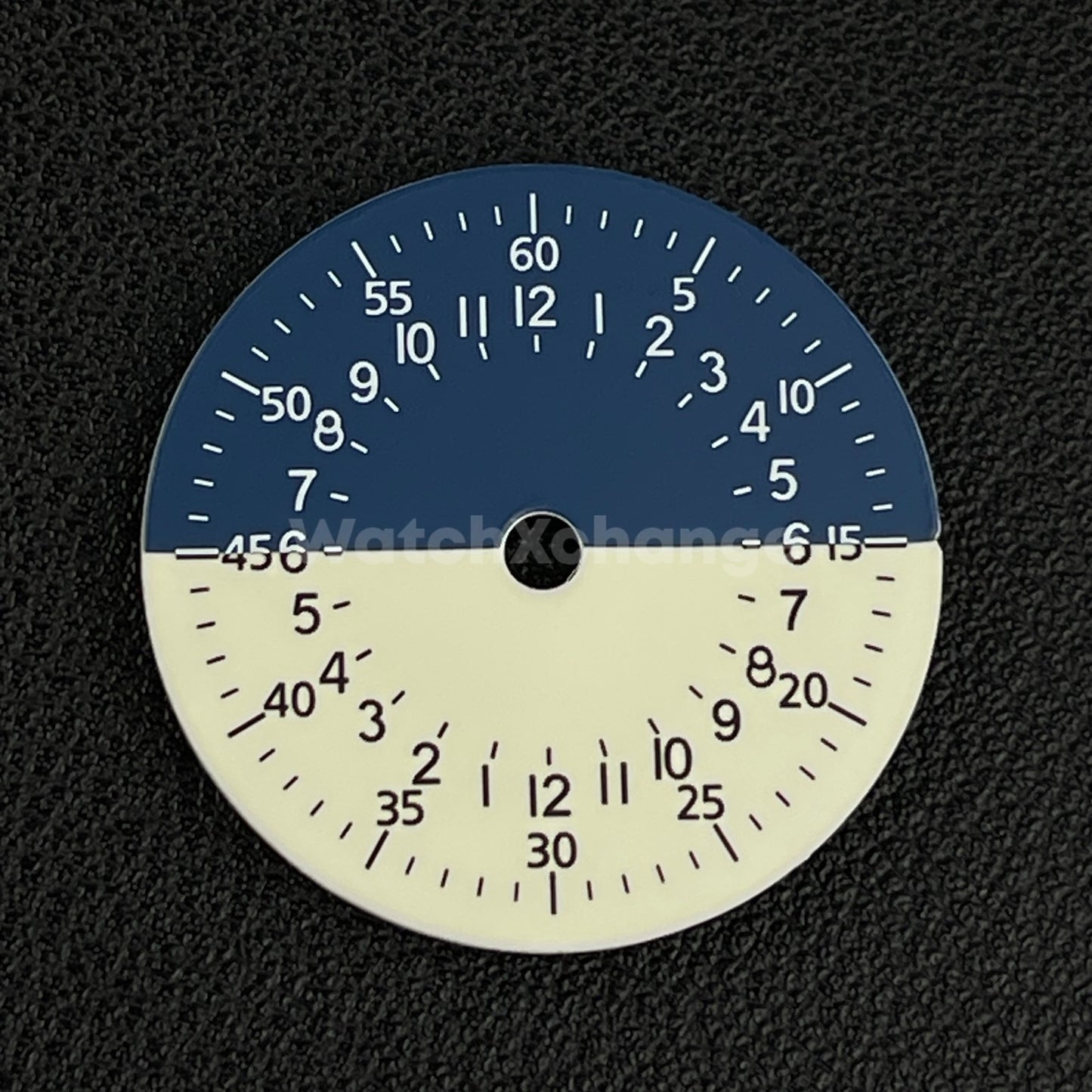 29mm Blue & Cream Pilot Watch Dial Replacement for NH34 Watch Movement Parts