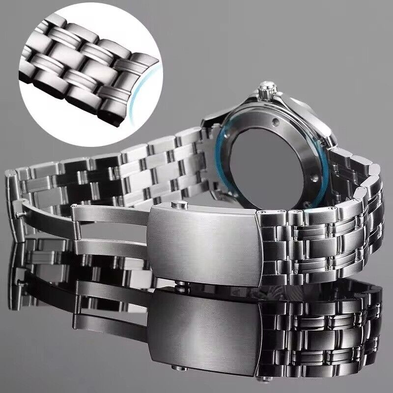 Watch Band Stainless Steel Omega Seamaster Replacement Strap Bracelet Silver 007