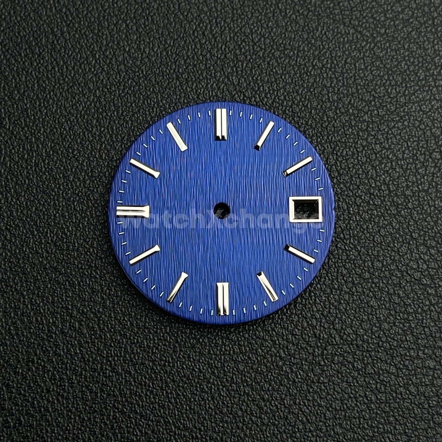 28.5mm Dark Blue Vertical Line Texture Watch Dial for SEIKO NH35 NH36 Movement