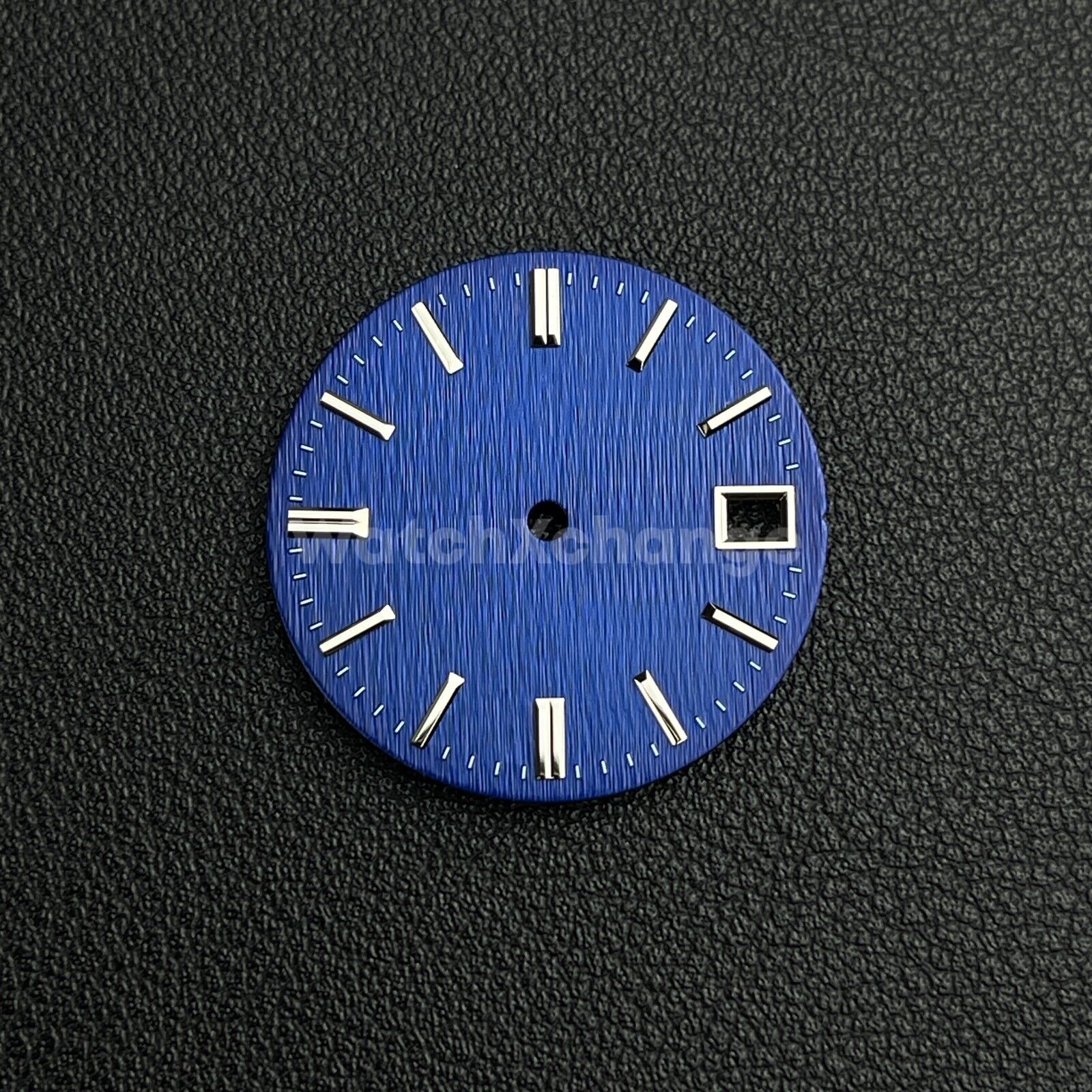 28.5mm Dark Blue Vertical Line Texture Watch Dial for SEIKO NH35 NH36 Movement