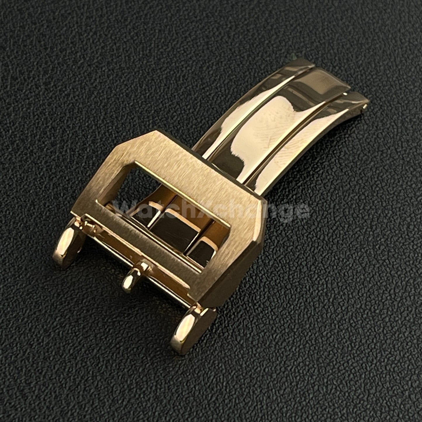 18mm Rose Gold Folding Deployment Buckle Clasp For IWC PILOT AQUATIMER