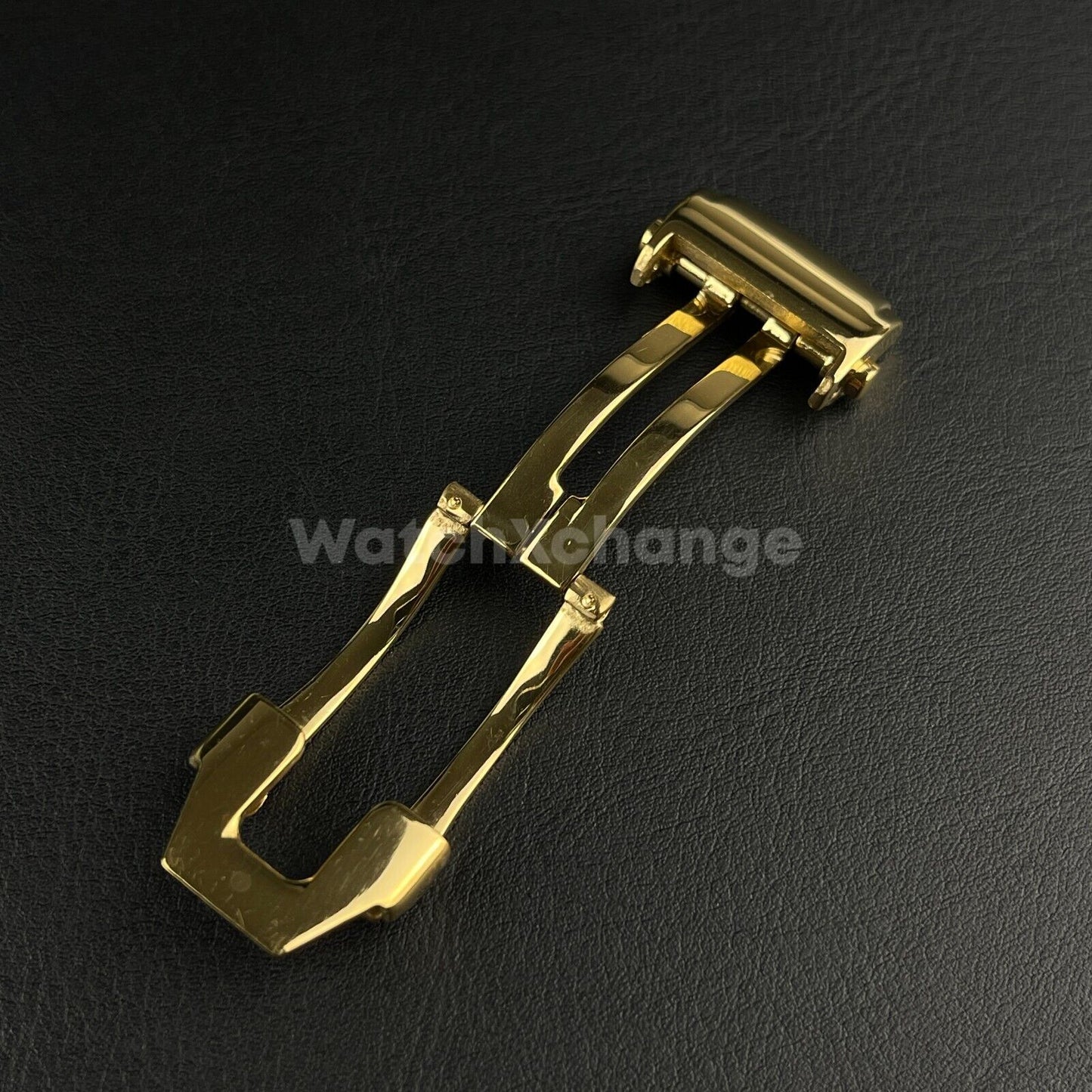 18mm Gold Folding Deployment Clasp Buckle For Maurice Lacroix Watches