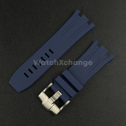 For Audemars Piguet Royal Oak Offshore 44mm Case 30mm Blue Rubber Watch Strap