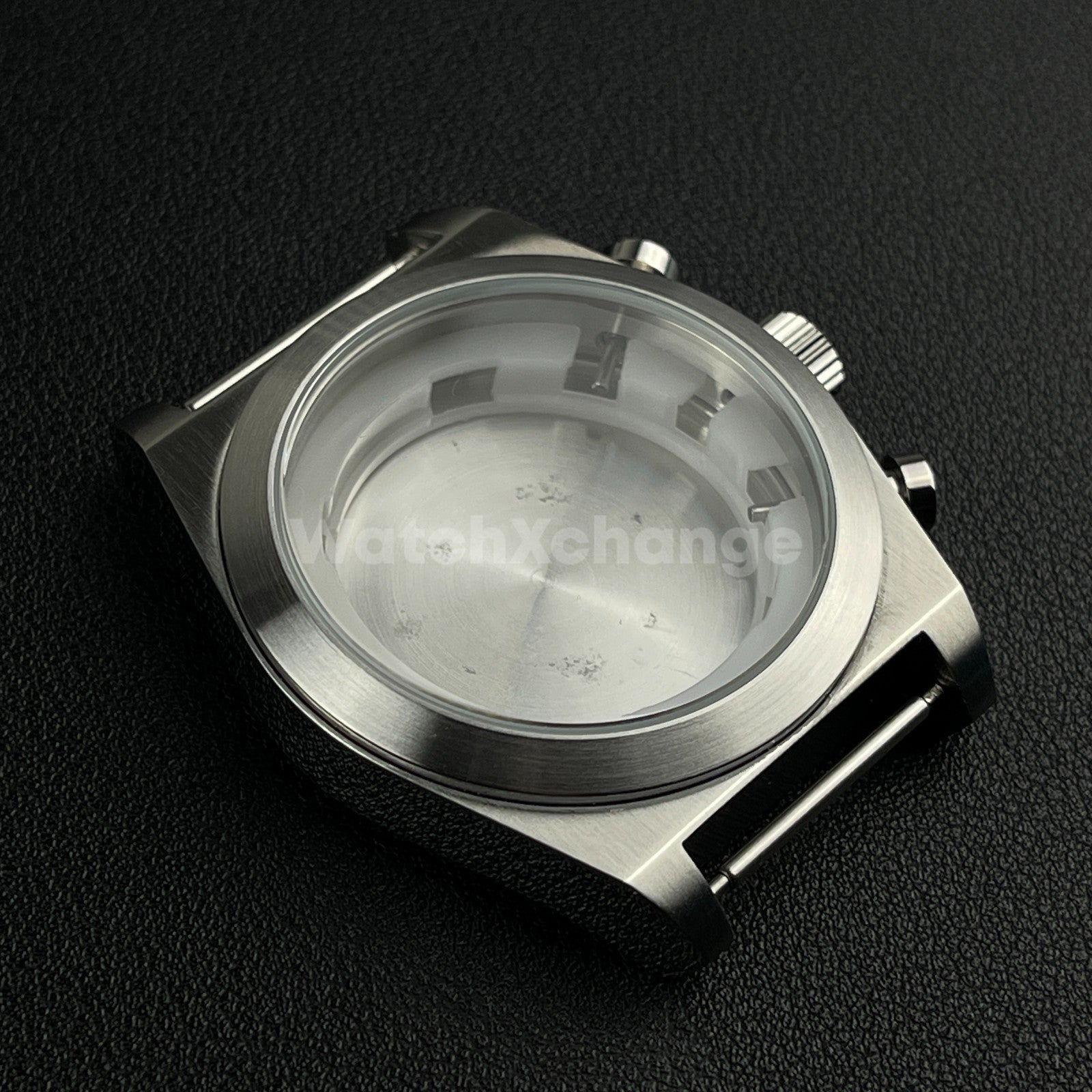 46mm Stainless Steel Silver Dive Watch Case For Miyota OS00 Movement