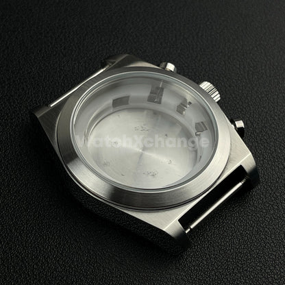 46mm Stainless Steel Silver Dive Watch Case For Miyota OS00 Movement