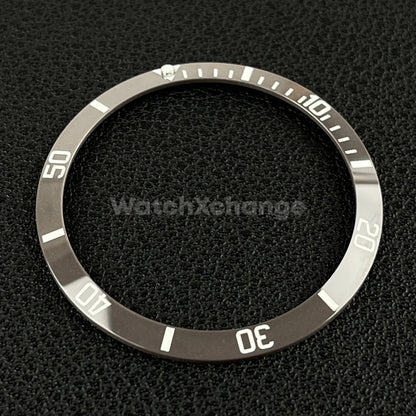 34mm Grey Ceramic SUB Bezel Insert For Seiko Rolex Tudor Divers Watch