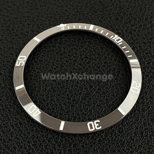 34mm Grey Ceramic SUB Bezel Insert For Seiko Rolex Tudor Divers Watch