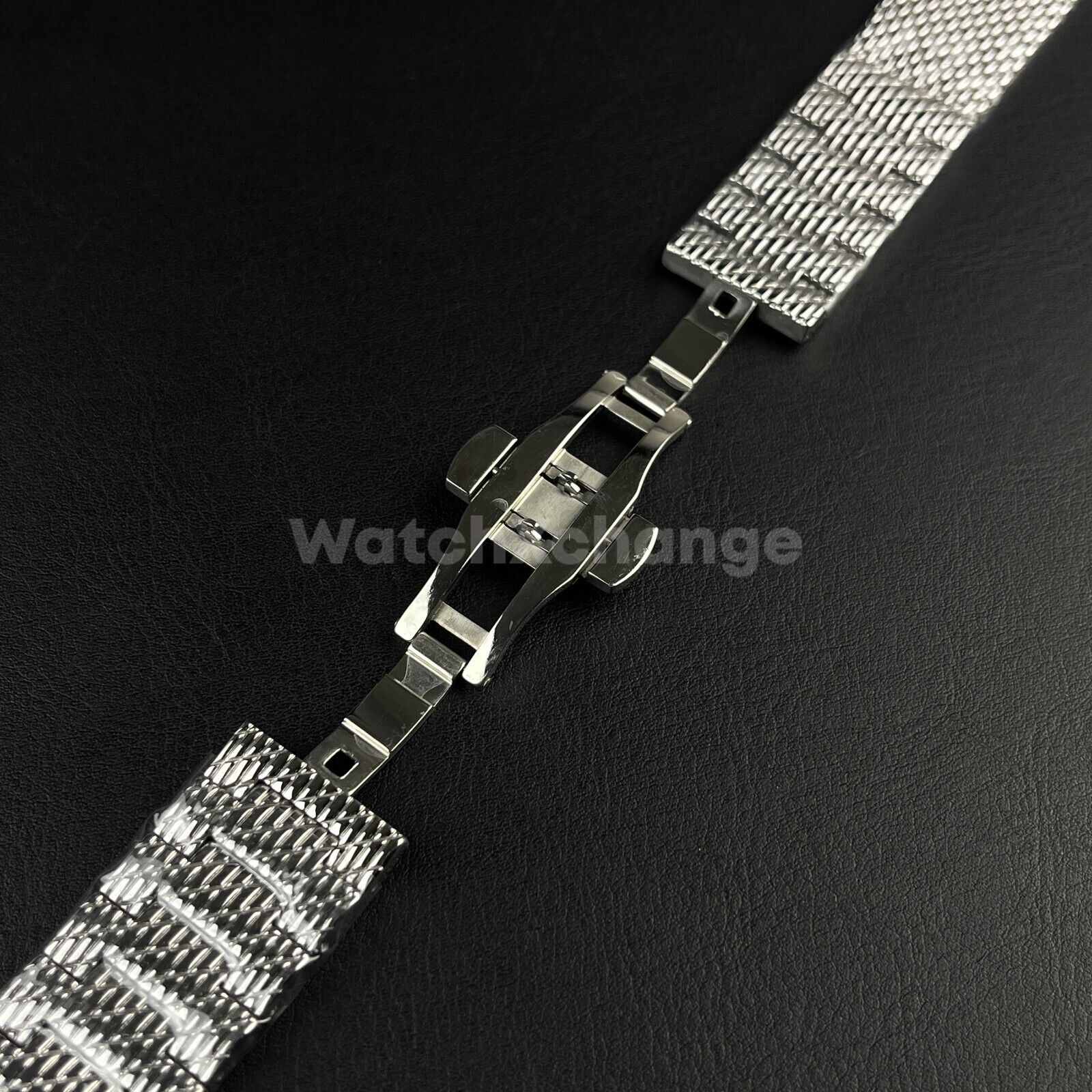 Silver Stainless Steel Mesh Strap For Citizen Eco-Drive Navihawk 22 23mm