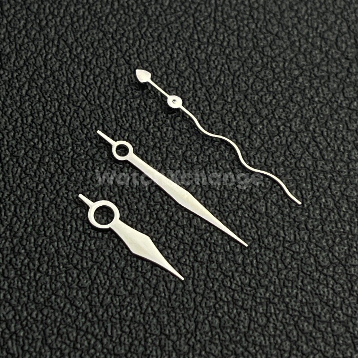 Silver Curly Ripple Watch Hands For SEIKO NH35A/36/4R/7S Movements