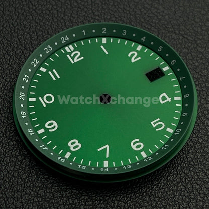 33.5mm Green Watch Dial for SEIKO NH35 NH36 Watch Movement