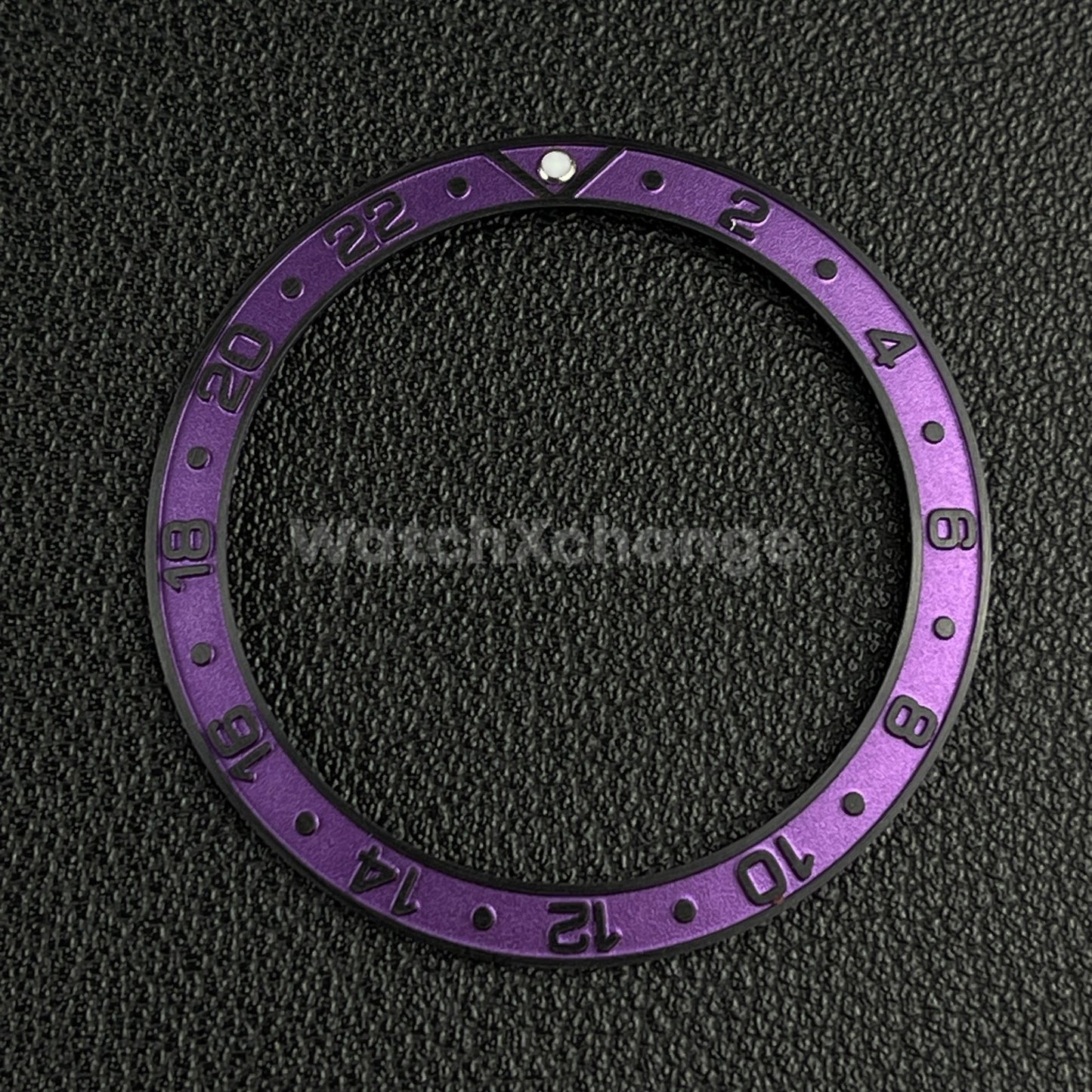 Purple & Black 38mm Sloping Bezel Insert For Watch GMT Seiko Rolex SKX007 SRPD