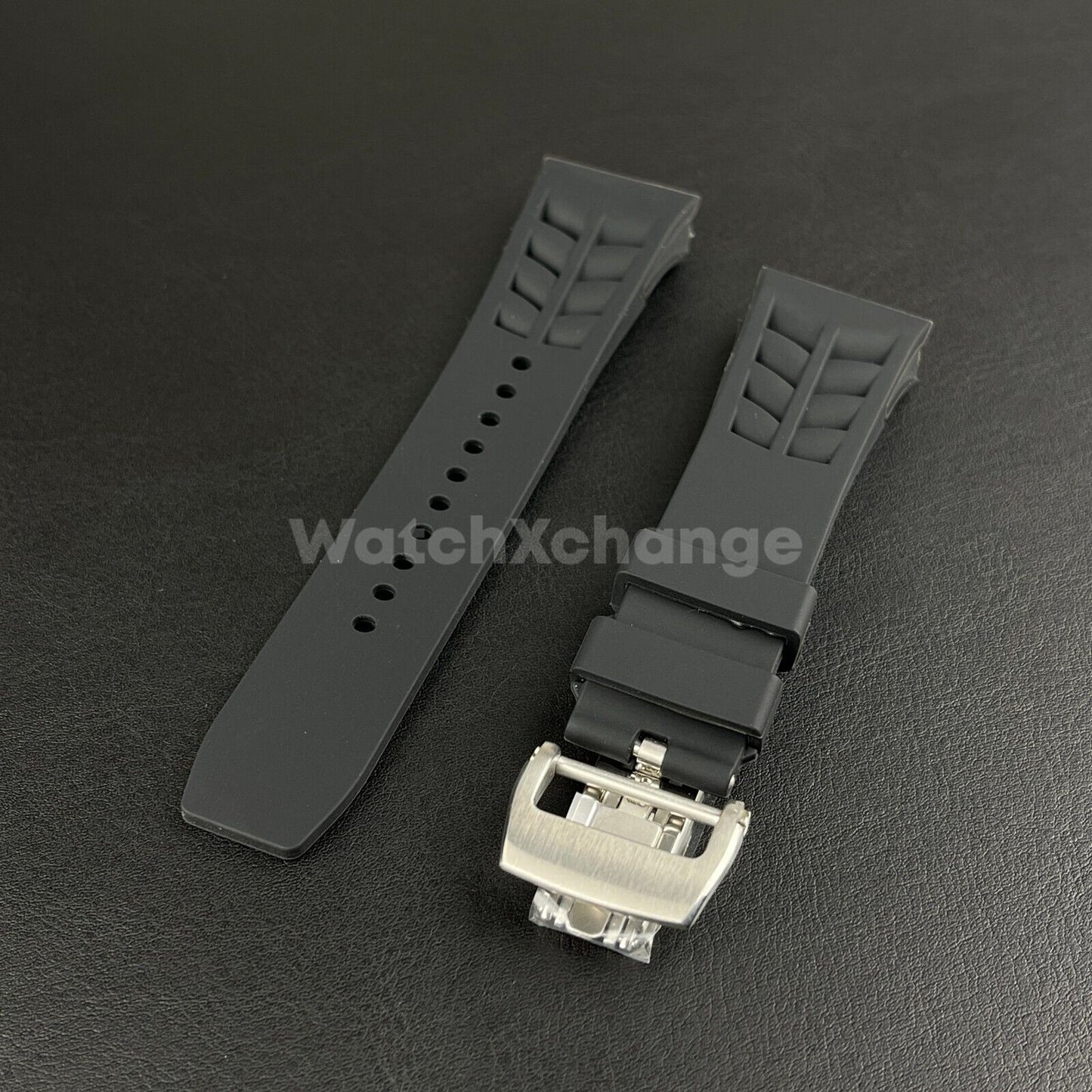 Waterproof Rubber Strap for Richard Mille Mens Silicone Watch Band 25mm