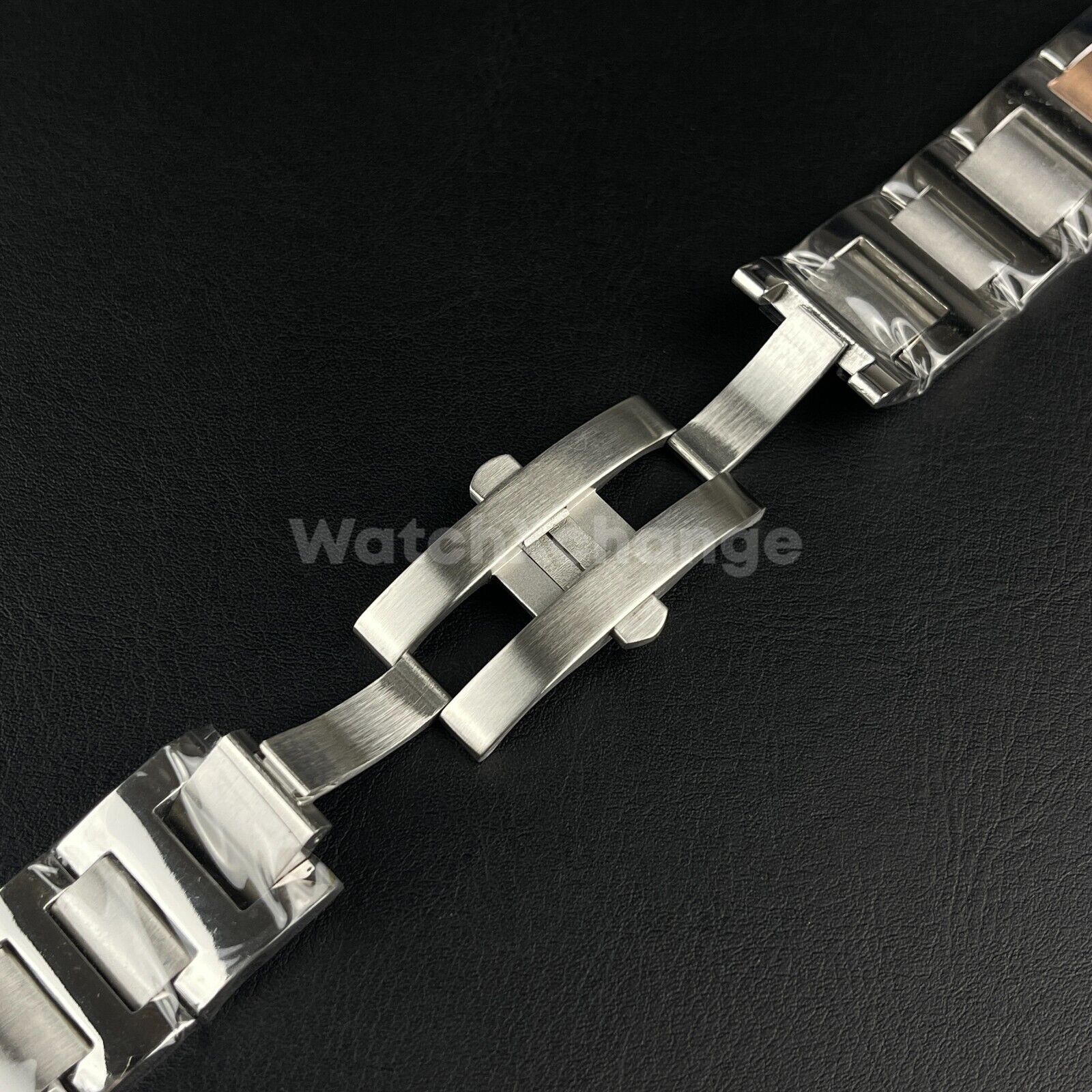 Silver & Rose Gold Stainless Steel Watch Strap Bands Fit Ballon Bleu De Cartier