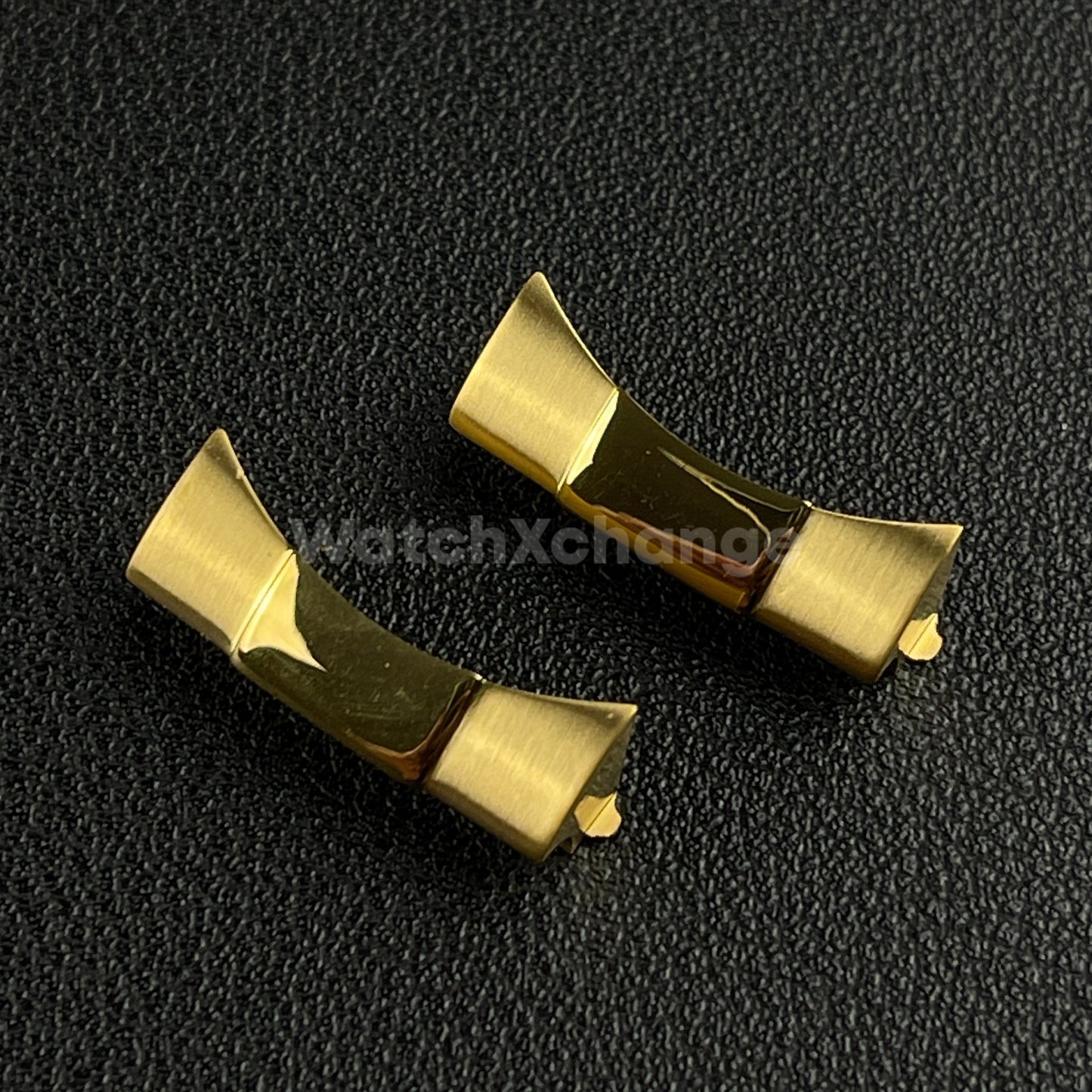 Gold 22mm Curved End Links Watch Band Strap Bracelet Link For Rolex 126600