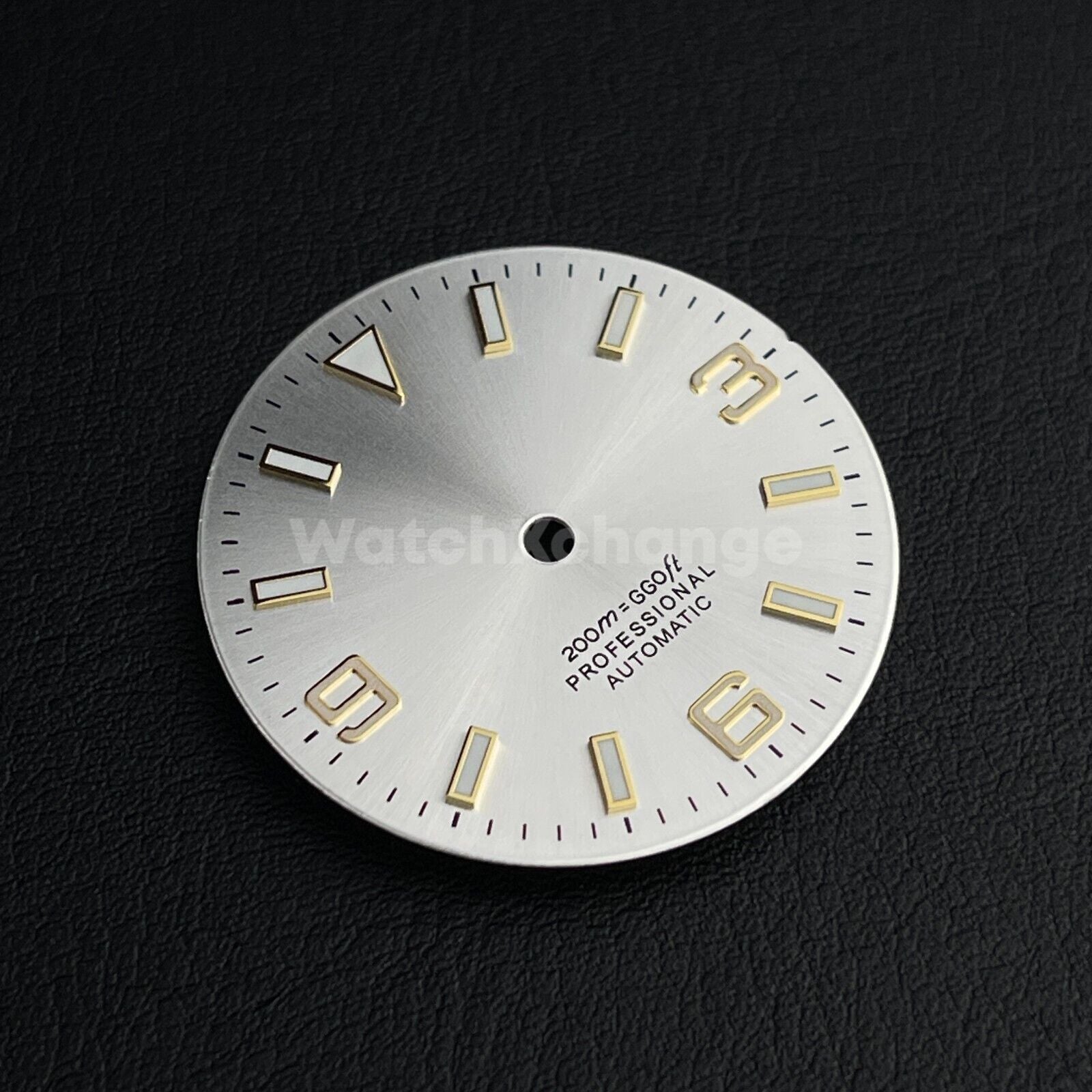 29mm Silver & Gold Watch Dial for SEIKO NH35 NH36 Watch Movement Parts