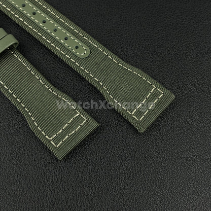Green Nylon Canvas Watch Strap 20mm 21mm 22mm IWC Pilot Waterproof Sport Band