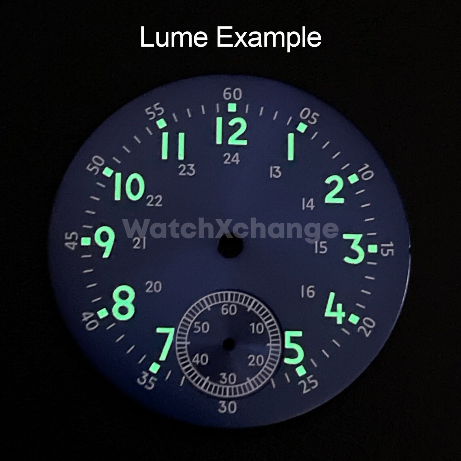 Defective 37mm Green Watch Dial Green Luminous DIY For ETA6498 ST3621 Movement