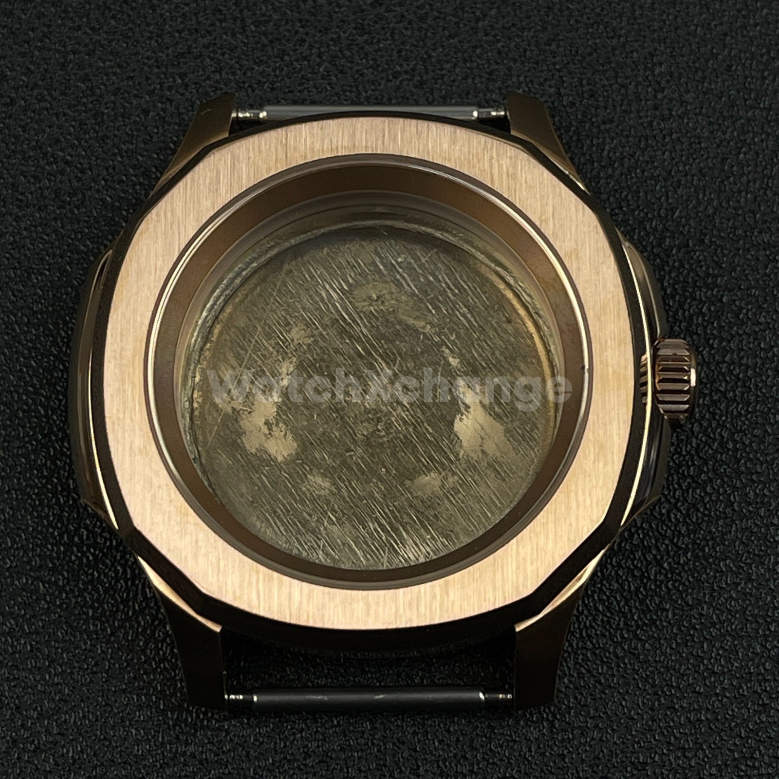 42mm Rose Gold Stainless Steel Watch Case For NH35 NH36