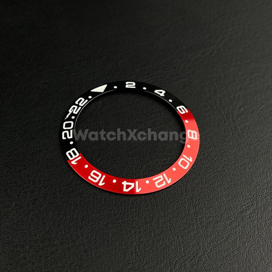 39.8mm Bezel insert For Divers Watch Rolex GMT Seiko SKX SRPD Black Red Coke