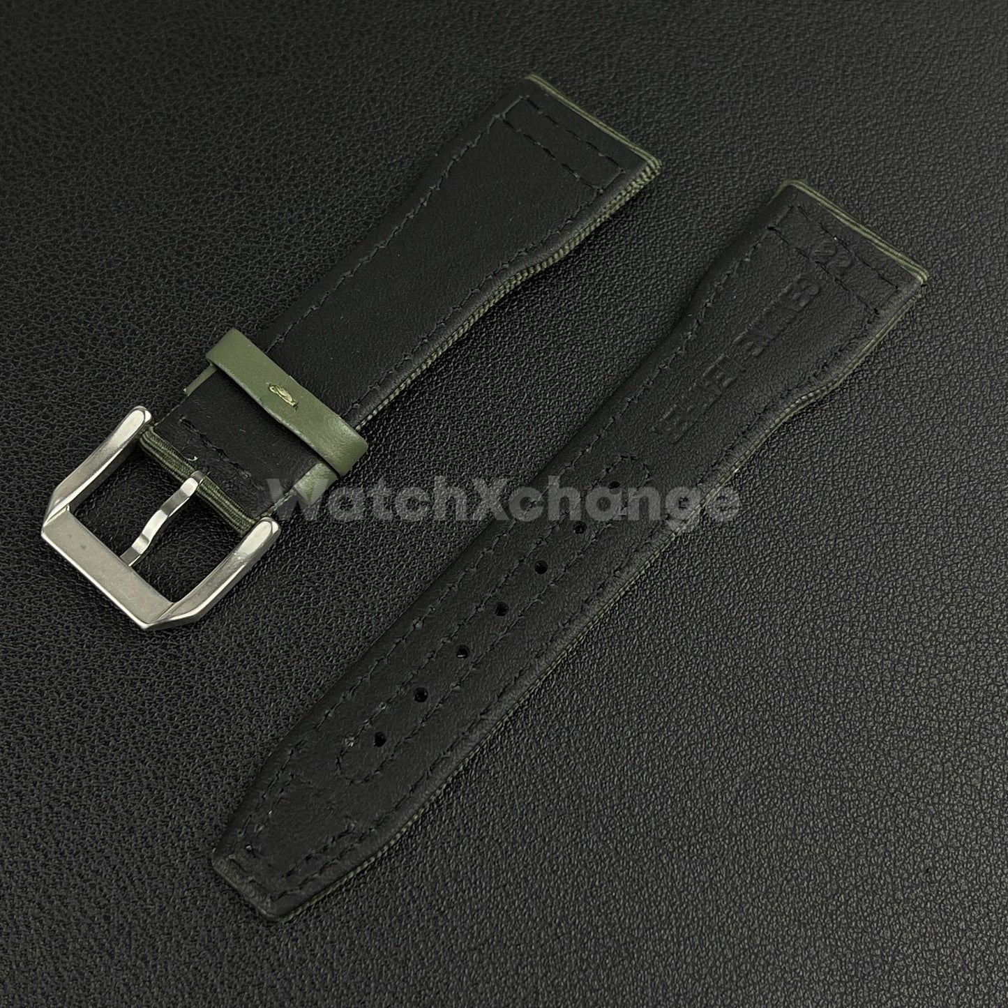 Green Nylon Canvas Watch Strap 20mm 21mm 22mm IWC Pilot Waterproof Sport Band