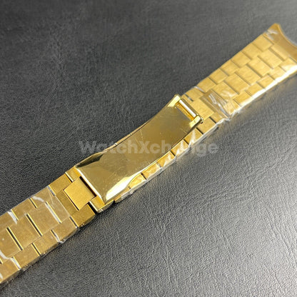 Gold Premium Stainless Steel Watch Bracelet Strap Band Fit Rolex Datejust 20mm