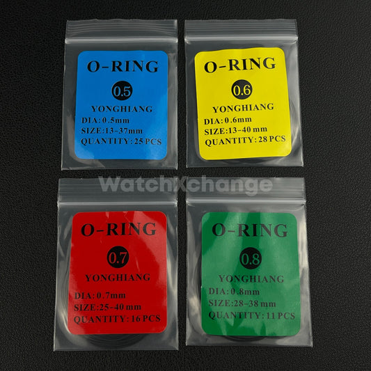 Watch Back Case Cover Sealing Gasket Waterproof O-Ring 0.5mm-0.9mm Ring 13-40mm