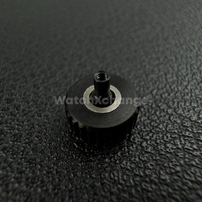 Black Long Tube Replacement Watch Crown 2mm 2.5mm Hole Diameter 3mm - 8mm Head