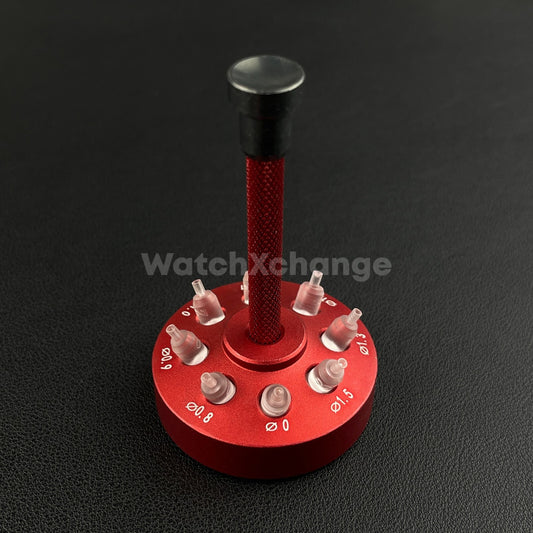 8x Watch Hand Fitting Tool Pressers & Stand Watchmakers Setting Press Pressing