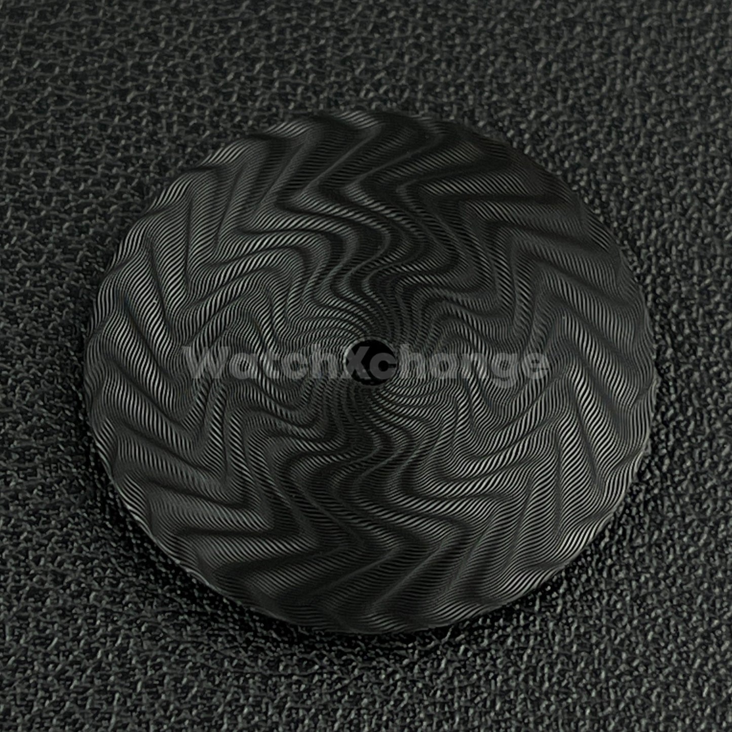 28.5mm Black Water Ripple Texture Watch Dial Face for SEIKO NH35 Movements