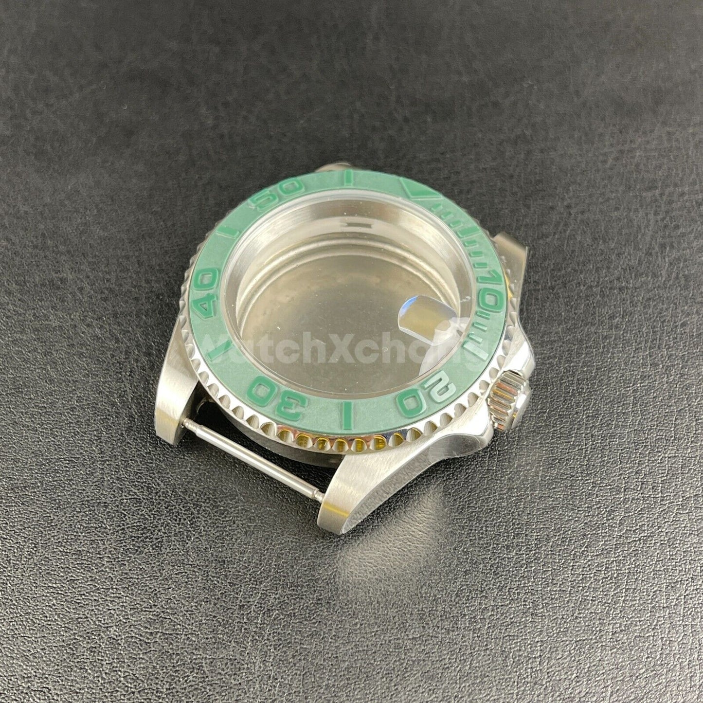 Diver 40mm SUB Watch Case fit NH35A NH36 10ATM Silver Colour Solid Back Sapphire