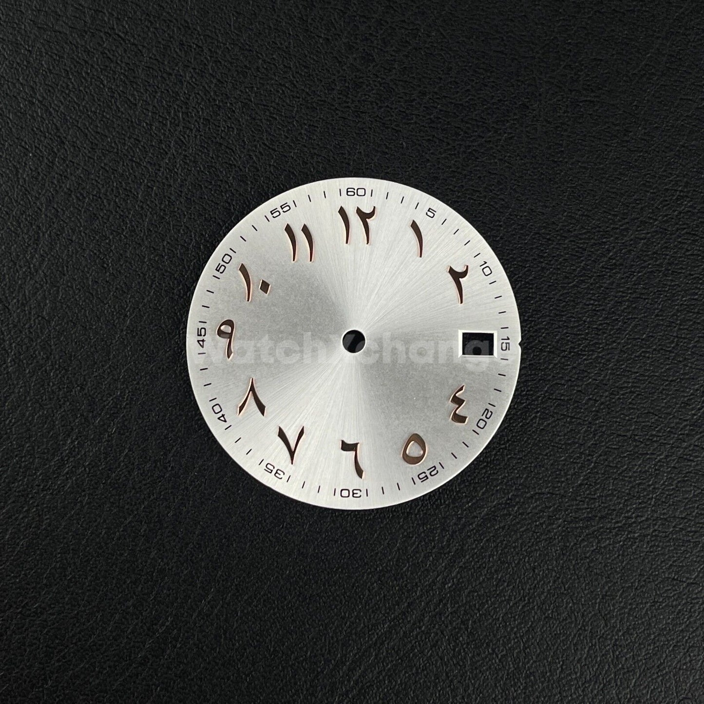28.5mm Silver Rose Gold Arabic Watch Dial NH35 NH36 Movement Professional
