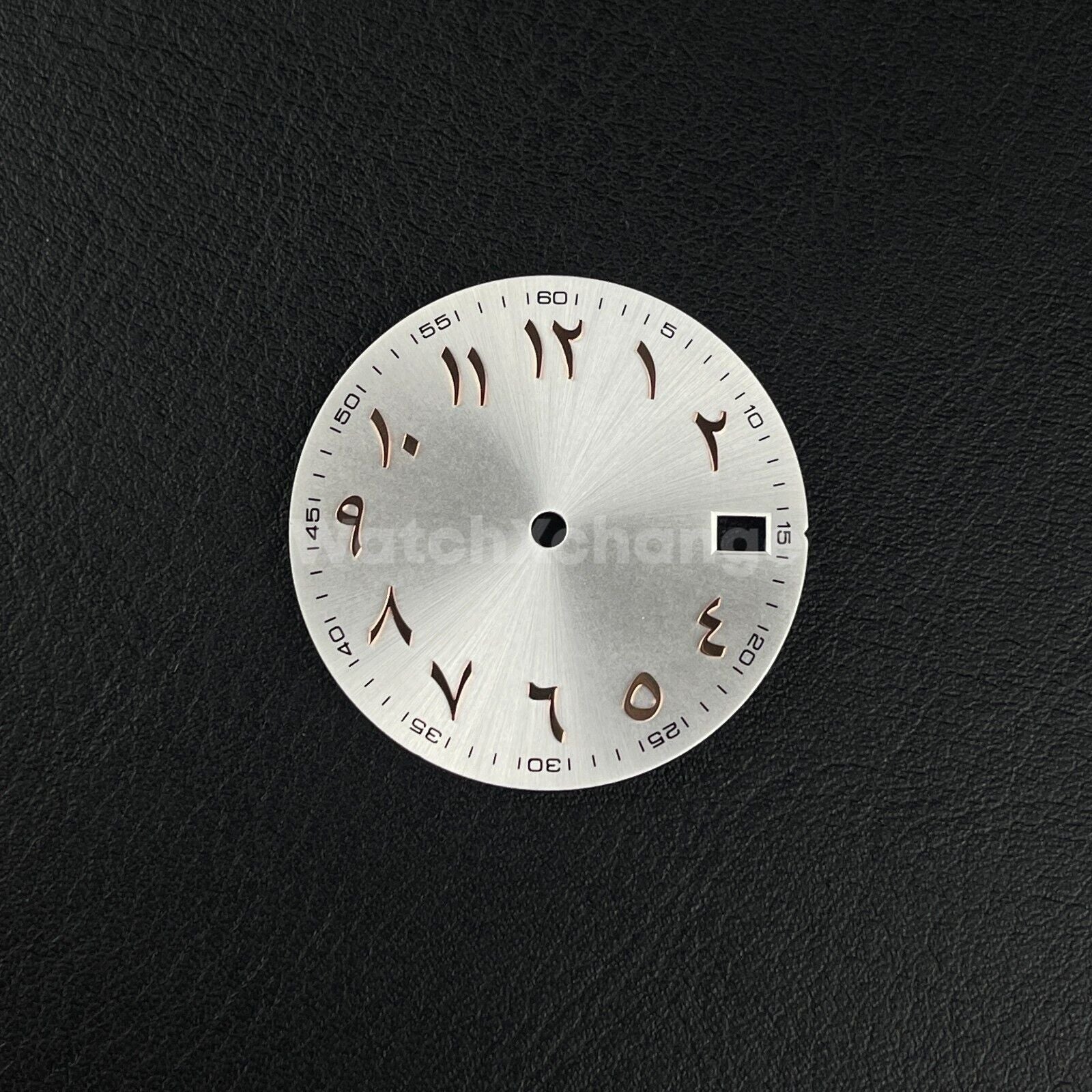 28.5mm Silver Rose Gold Arabic Watch Dial NH35 NH36 Movement Professional